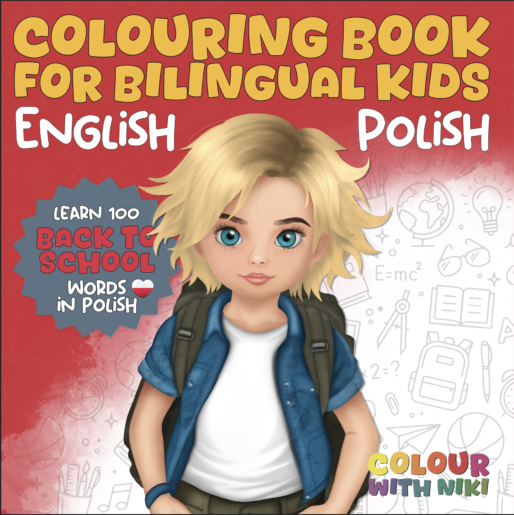 Learn Polish – Kolorowanka dla Dzieci Dwujęzycznych – Colour With Niki